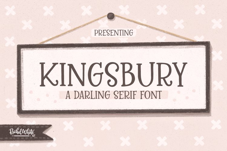 Kingsbury, a darling serif caps font