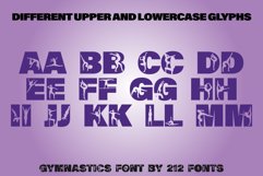 212 Gymnastics Caps Display Font Gymnast Alphabet OTF Product Image 6