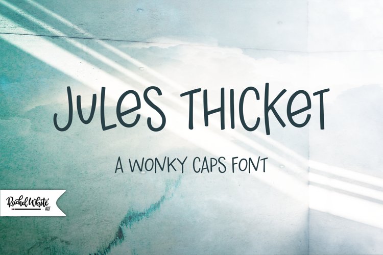 Jules Thicket, a wonky caps font