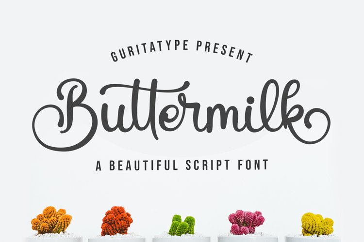 Handwritten Elegant Font - Buttermilk