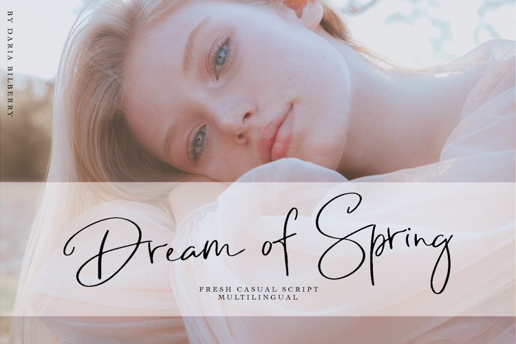 Dream of Spring - Lovely Handwritten Script Font