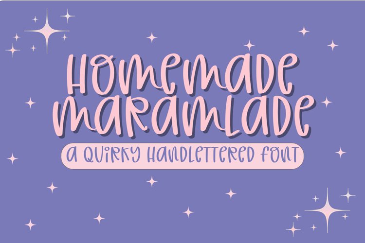 Homemade Marmalade - A Quirky Handlettered Font