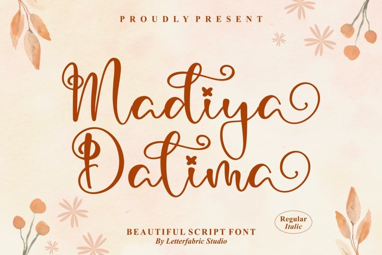 Madiya Dalima Beautiful Script Font