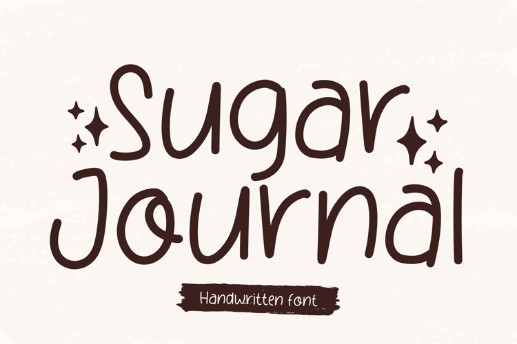 Sugar Journal is a handwritten font