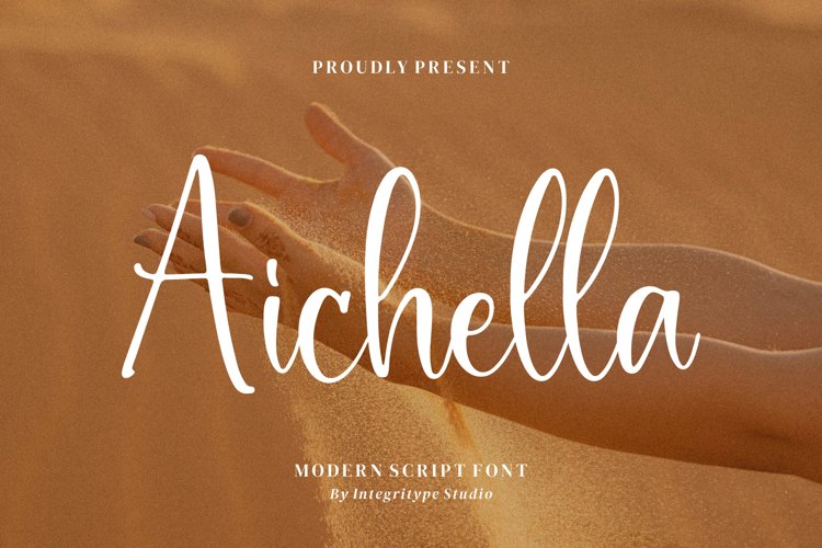 Aichella - Modern Script Font