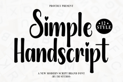Simple Handscript In 12 Style Product Image 1