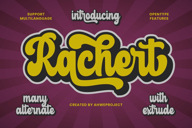 Rachert - Retro Bold with Extrude