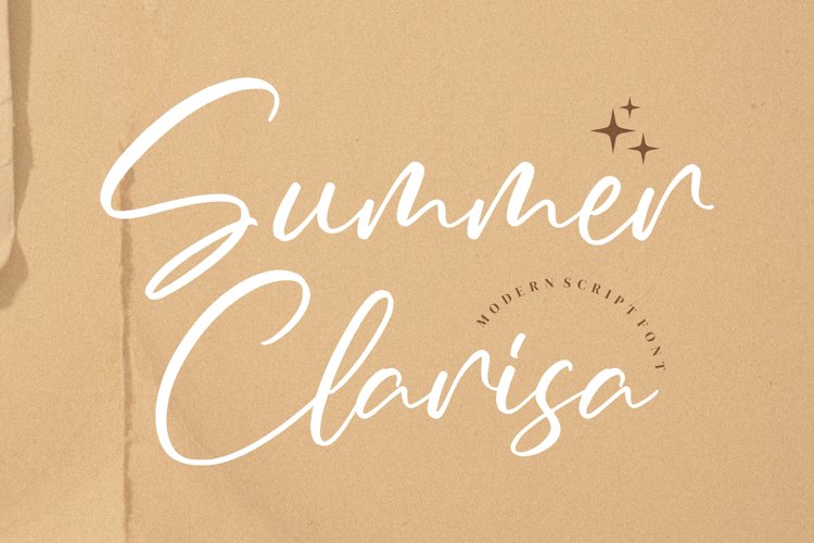 Summer Clarisa - Modern script Font