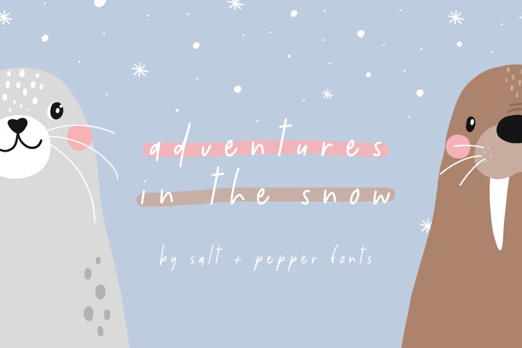 Adventures in the Snow Font