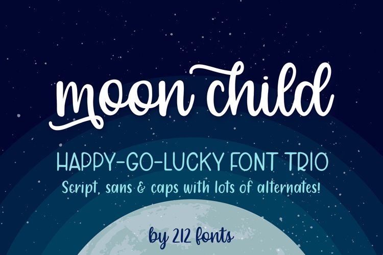 Moon Child Font Trio