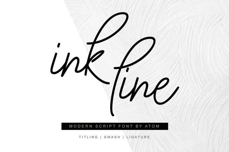 Ink Line - Modern Monoline Style Script Font