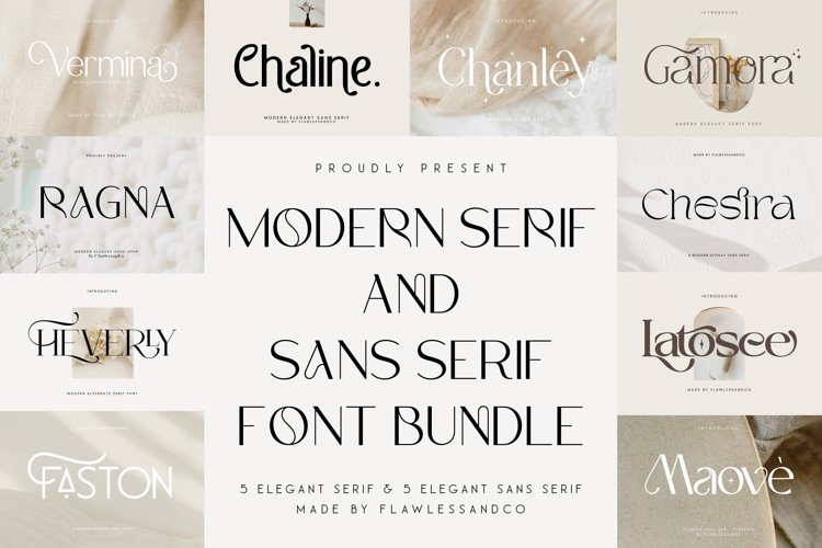 Modern Serif & Sans Serif Bundle