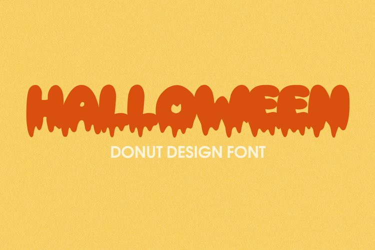 Donut Halloween font | Cartoon display font