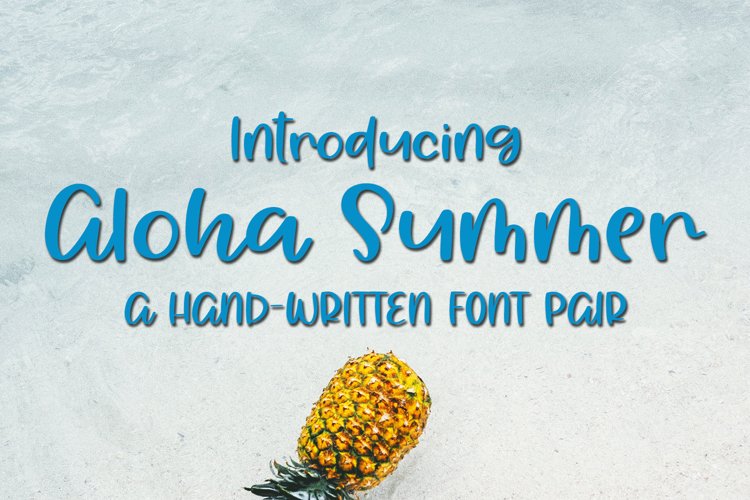 Aloha Summer - A Summery Hand-Written Font
