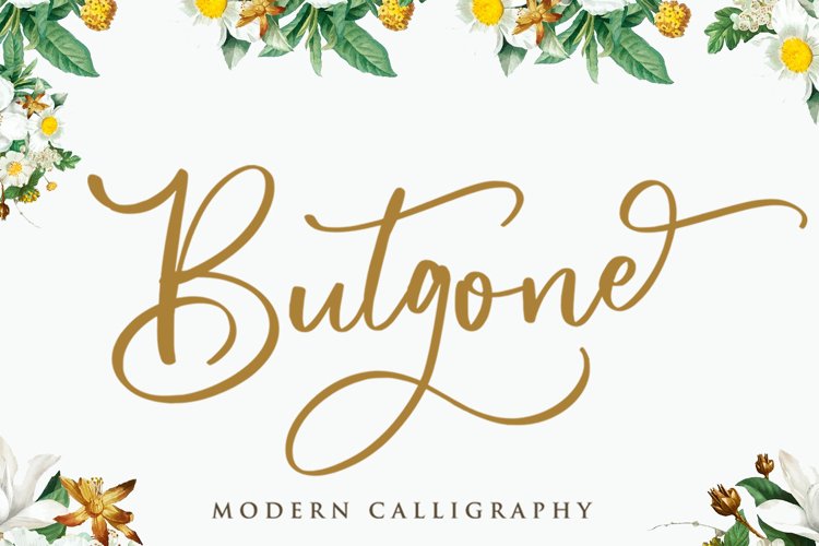 Butgone - Modern Calligraphy Font