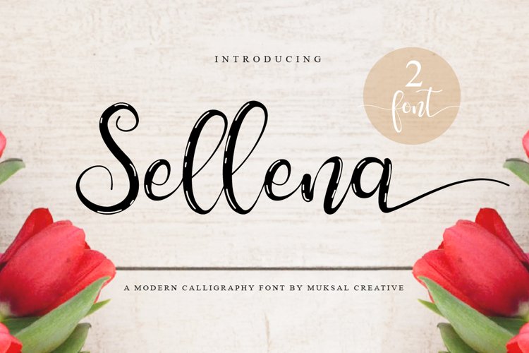 Sellena - Calligraphy Font Duo