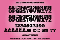 212 Gymnastics Caps Display Font Gymnast Alphabet OTF Product Image 9