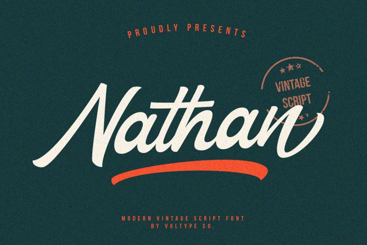 Nathan - Vintage Script Font