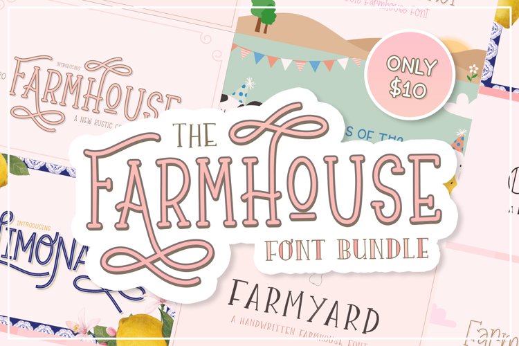 The Farmhouse Font Bundle