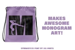 212 Gymnastics Caps Display Font Gymnast Alphabet OTF Product Image 5