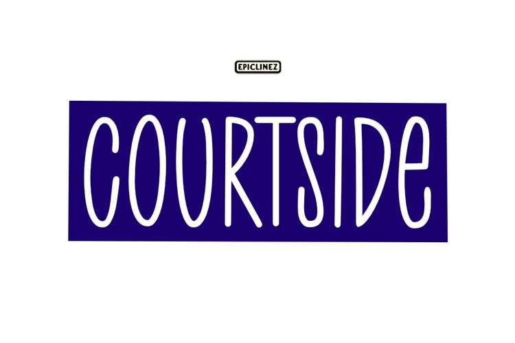 Court Side - Playful Handwritten Font