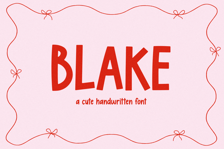 Blake - Cute Handwritten Font