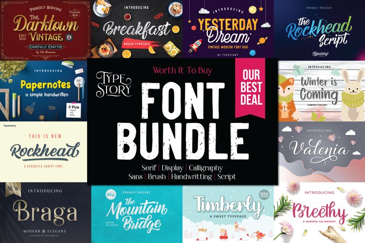Worth It Font Bundle
