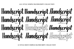 Simple Handscript In 12 Style Product Image 2