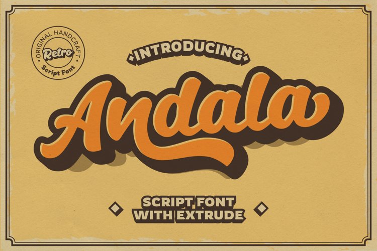 Andala - Retro Script Font