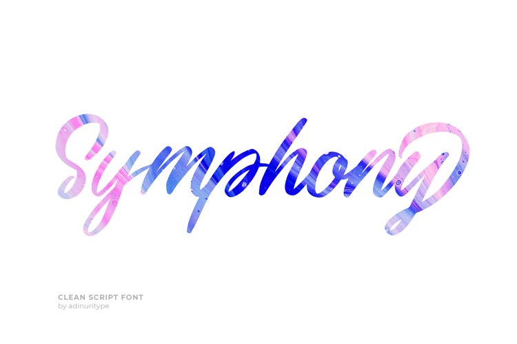 A Handwritten Script Font - Symphony 