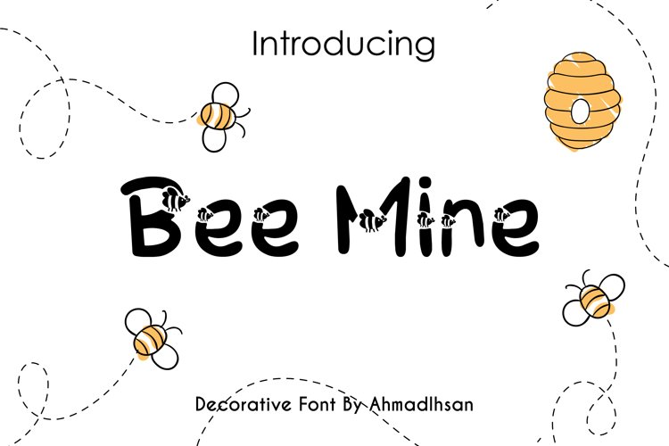 Bee Mine - A Cheerful Decorative Font