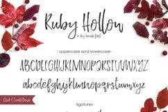 Ruby Hollow, a dry brush font Product Image 8