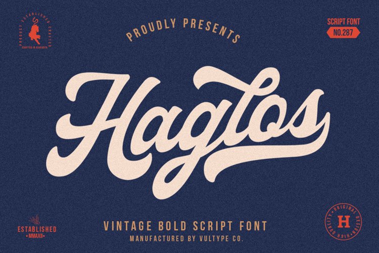 Haglos - Bold Script Font