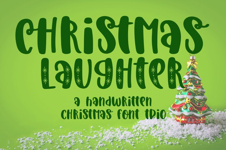 Christmas Laughter - A Holiday Hand-Written Font Trio
