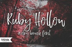 Ruby Hollow, a dry brush font Product Image 1