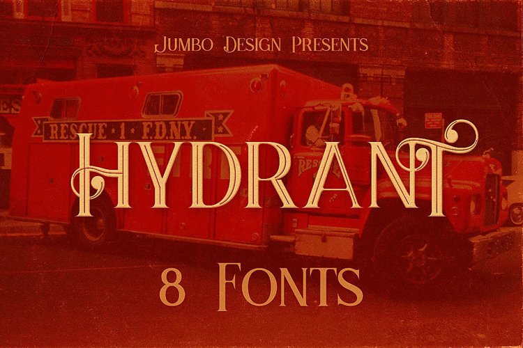 Hydrant - Vintage Style Font