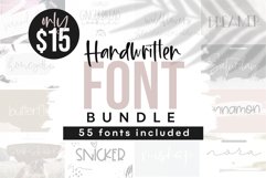 KA Designs Handwritten Font Bundle - 50 Fonts! Product Image 1