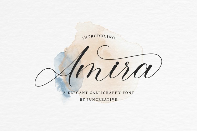 Amira - A Modern   Elegant Calligraphy Font
