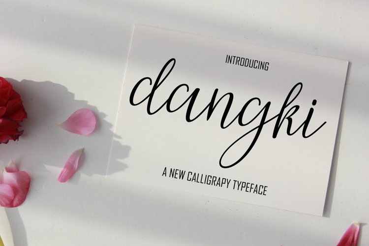 Dangki - A Smooth Flowing Calligraphy Font