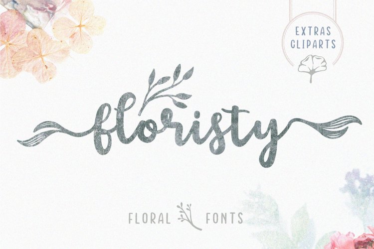 Floristy - Floral Brush Type Font