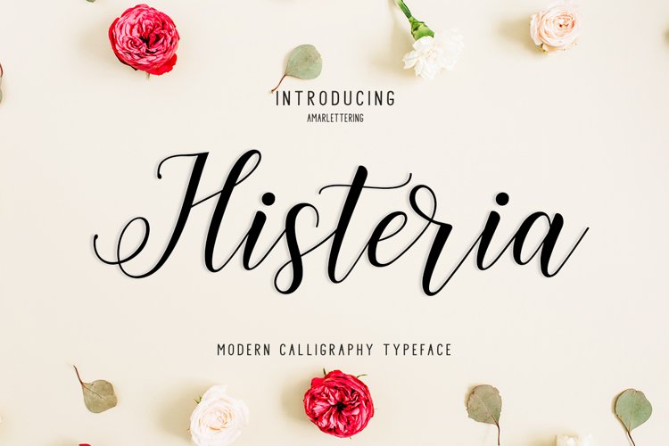 Histeria - A Fresh   Modern Script Font