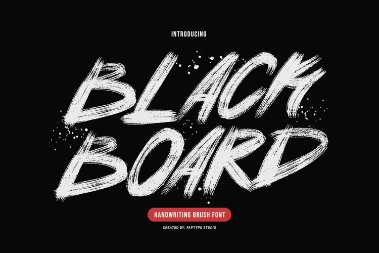 Blackboard | Handwriting Brush Font