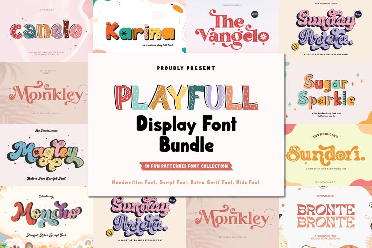 Playful Display Font Bundle