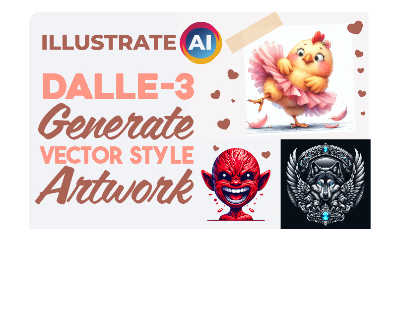 How to Use DALLE 3 for Generating Highly Detailed Vector Style Artwork