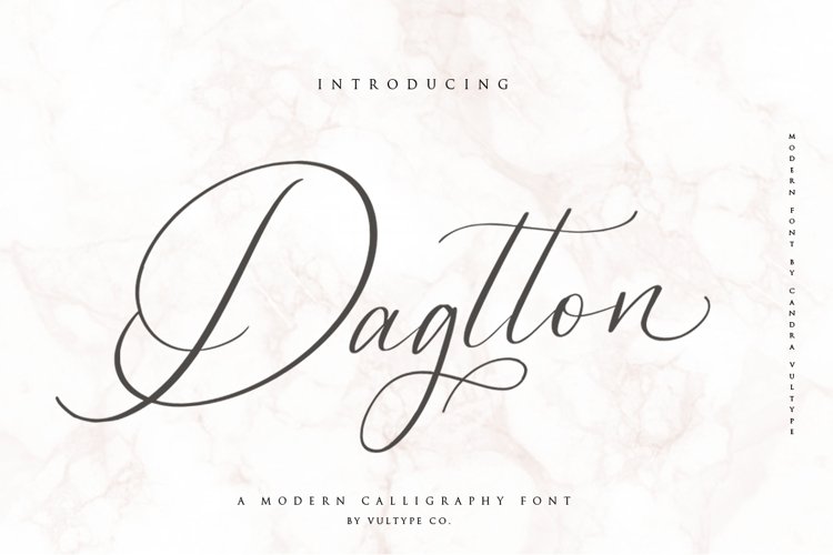 Dagtton - Wedding Calligraphy Font
