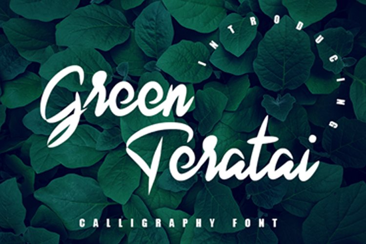 Green Teratai - Elegant Handwritten Font