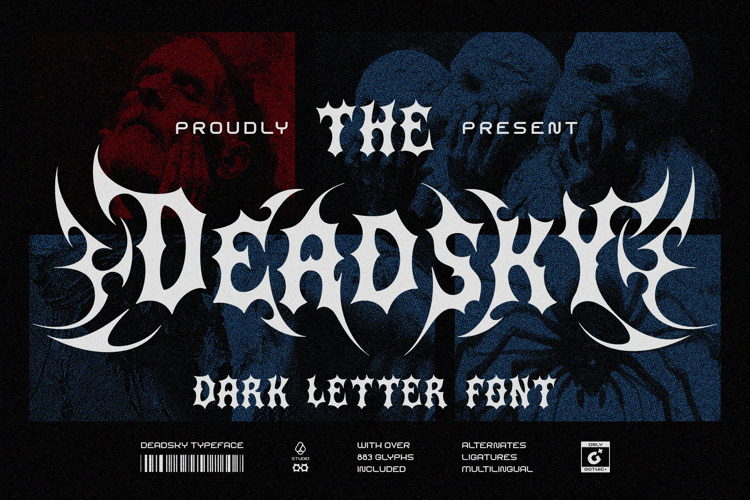 Dead Sky Darkletter Typeface