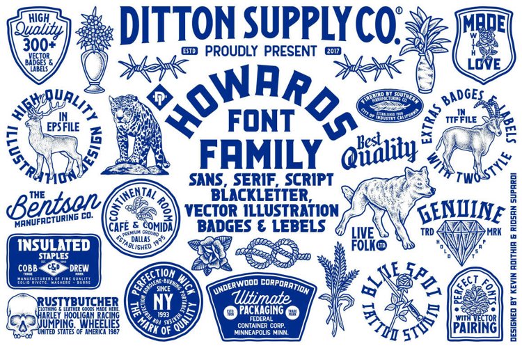 Howards Font Family Extras