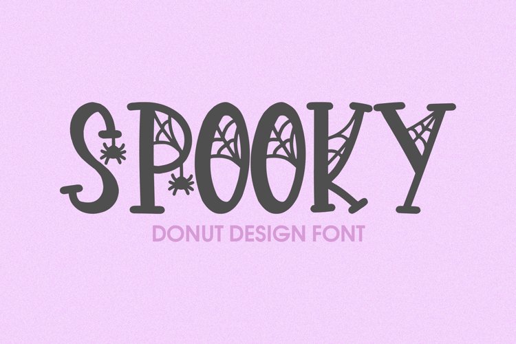 Donut Spooky halloween font | Halloween cartoon font