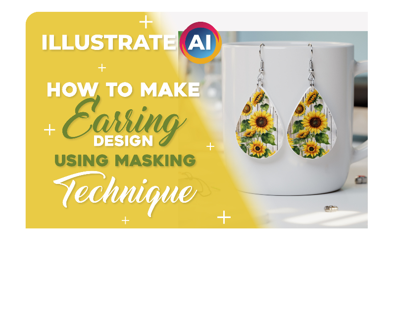 How to Make Earring Design Using Masking Technique